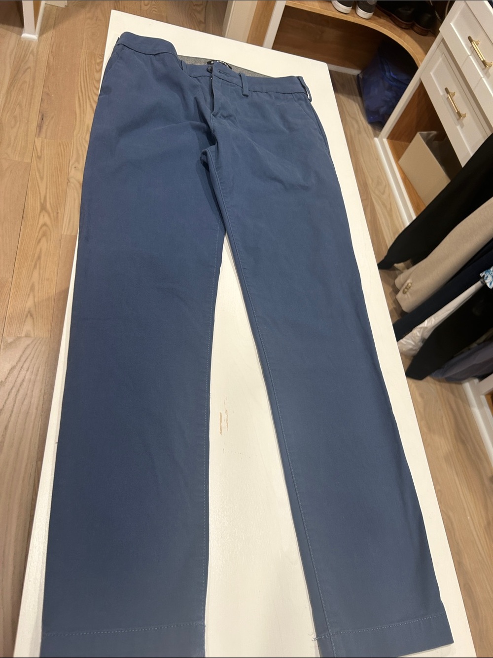Express Men's Skinny Navy Blue Chinos
